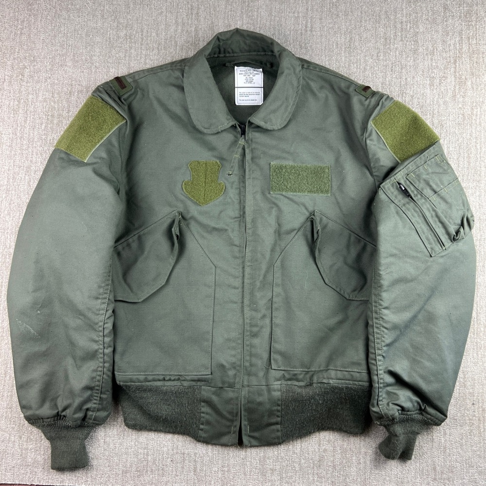 Valley Apparel CWU-36/P Flight Jacket Mens Medium Green Military Flyer Bomber